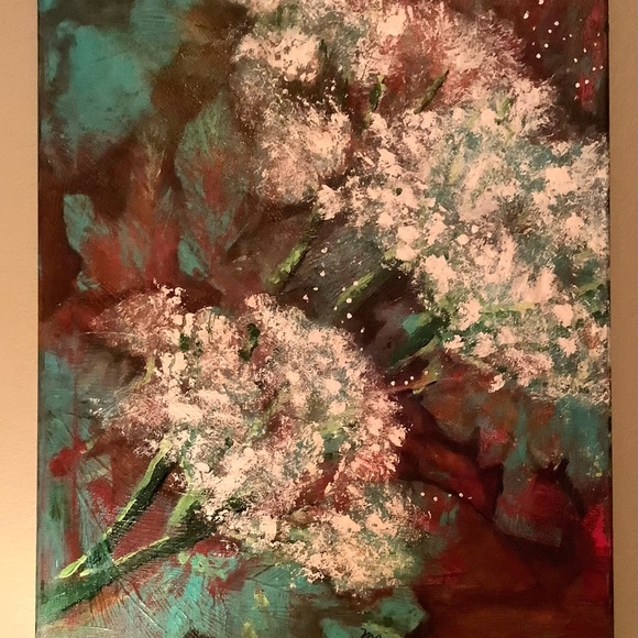 Original acrylic painting “Cow Parsnips” 16” x 20” - Picture 1 of 8